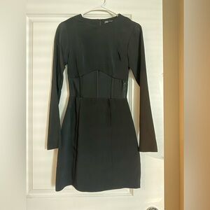 ZARA Black Corset Mini Dress